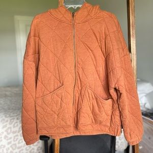 Women’s Hooded Quilted Jacket - Wild Fable - Rust - XL